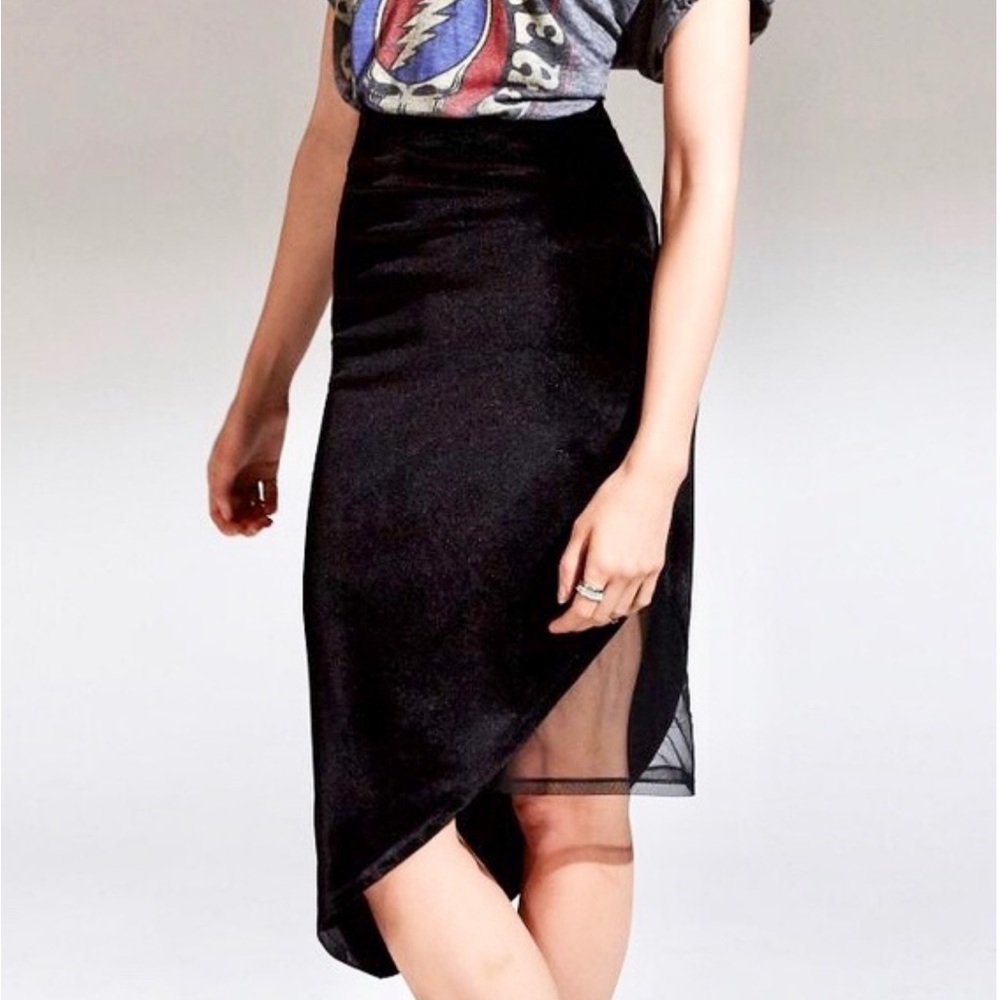 Urban Outfitters Silence and Noise Velvet Skirt